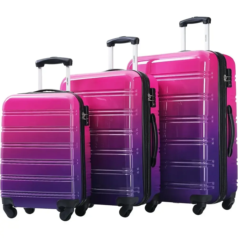 Expandable Hard Shell Luggage Set - 3-Piece Hardshell Luggage Set with Spinner