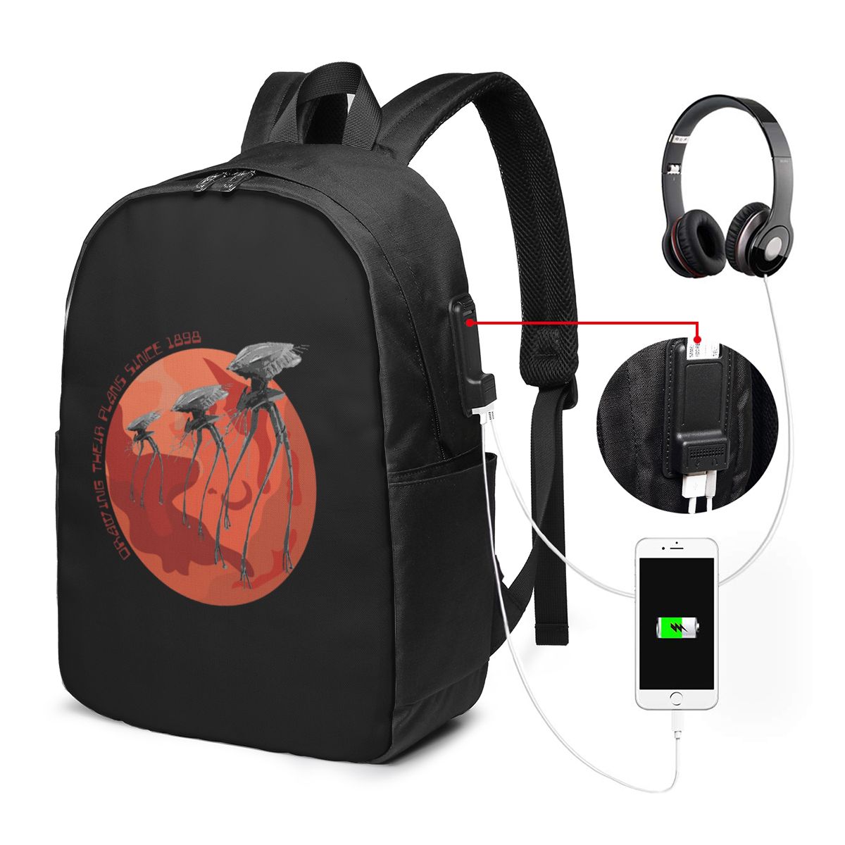 Backpacks - War Of The Worlds Drawing Their