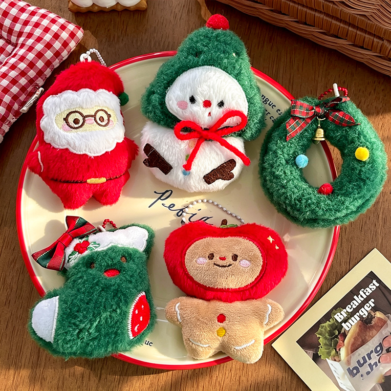 9pcs/Set Chrismas Plush Keycha - Backpacks recension och pris