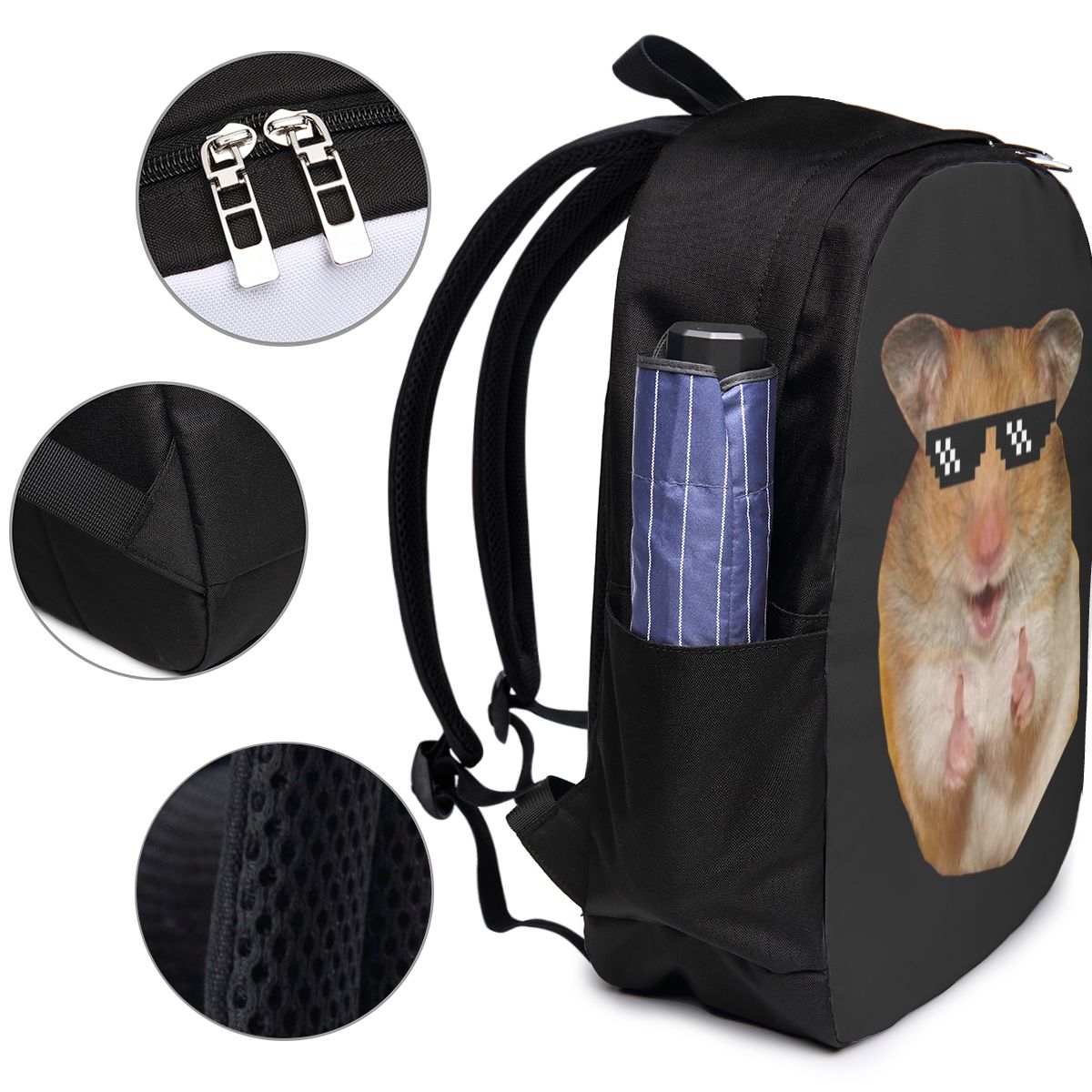 Funny Hamster Backpack Travel  - Backpacks recension och pris