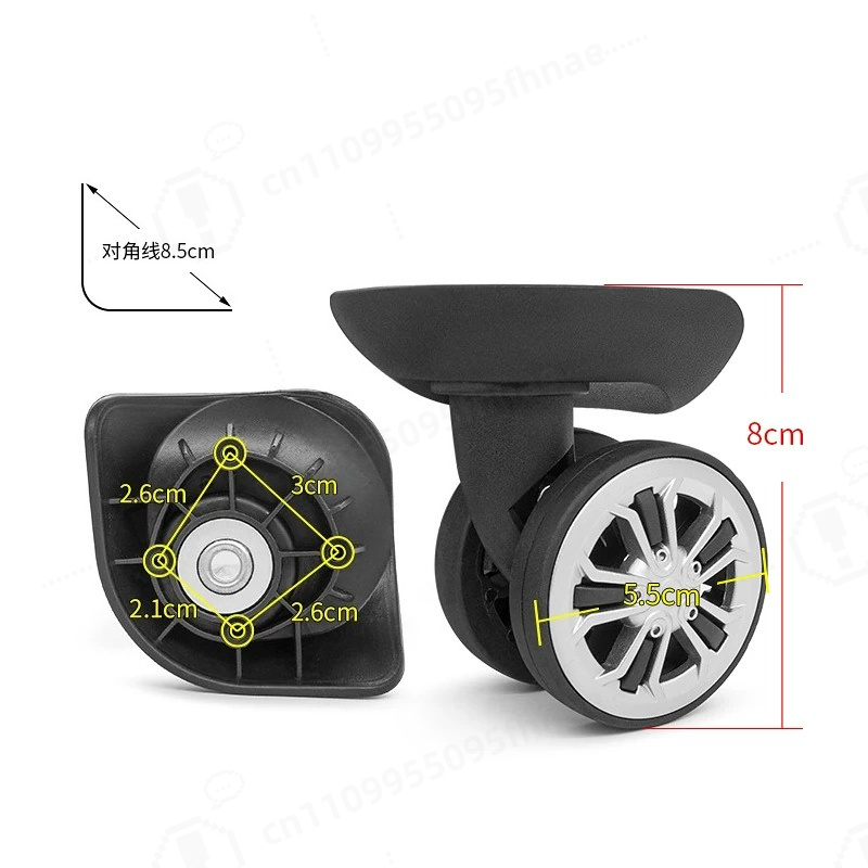 For Diplomat HLA-857 Replaceme - Silent Replacement Luggage Wheels recension och pris