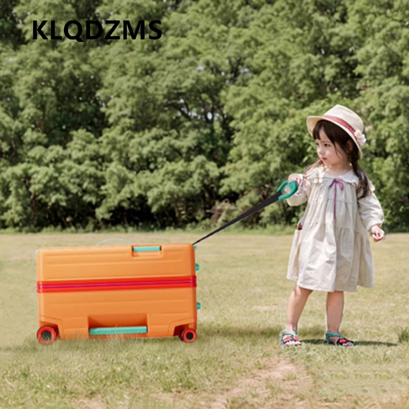 KLQDZMS Sitting and Riding Lug - Spinner Wheel Rolling Suitcase 20 Inch recension och pris