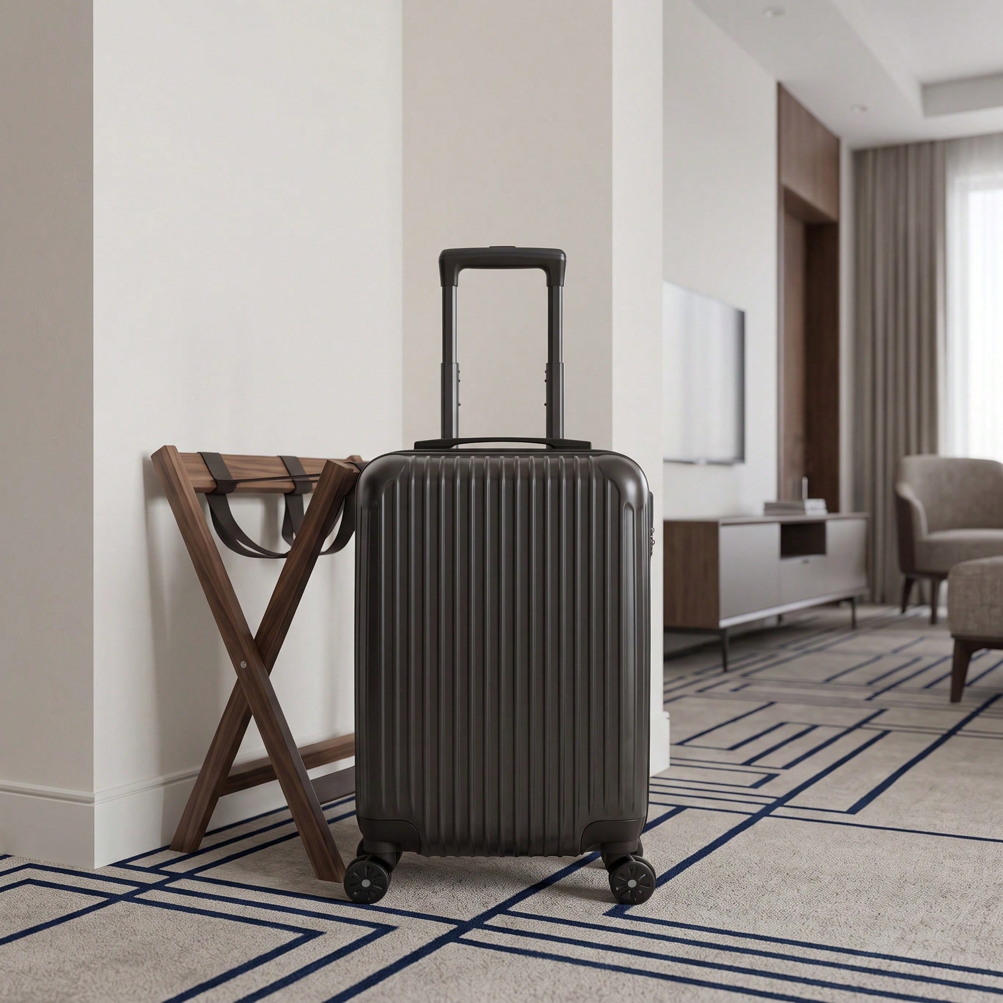 ABS Hard Shell Travel Luggage  - Spinner Wheel Rolling Suitcase 20 Inch recension och pris