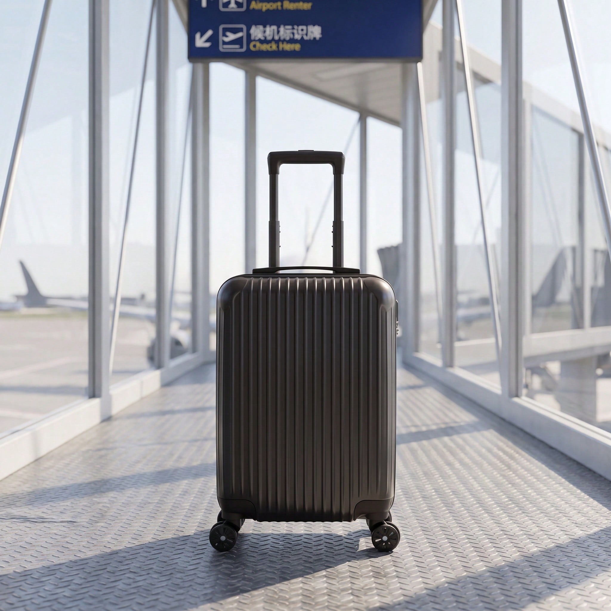 ABS Hard Shell Travel Luggage  - Spinner Wheel Rolling Suitcase 20 Inch recension och pris