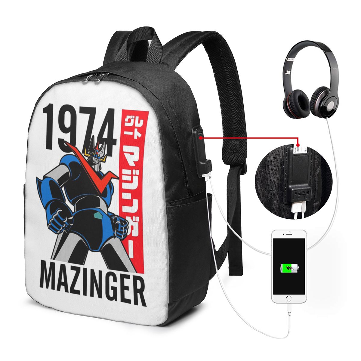 Mazinger Z Mad Robot Grendizer - Backpacks recension och pris