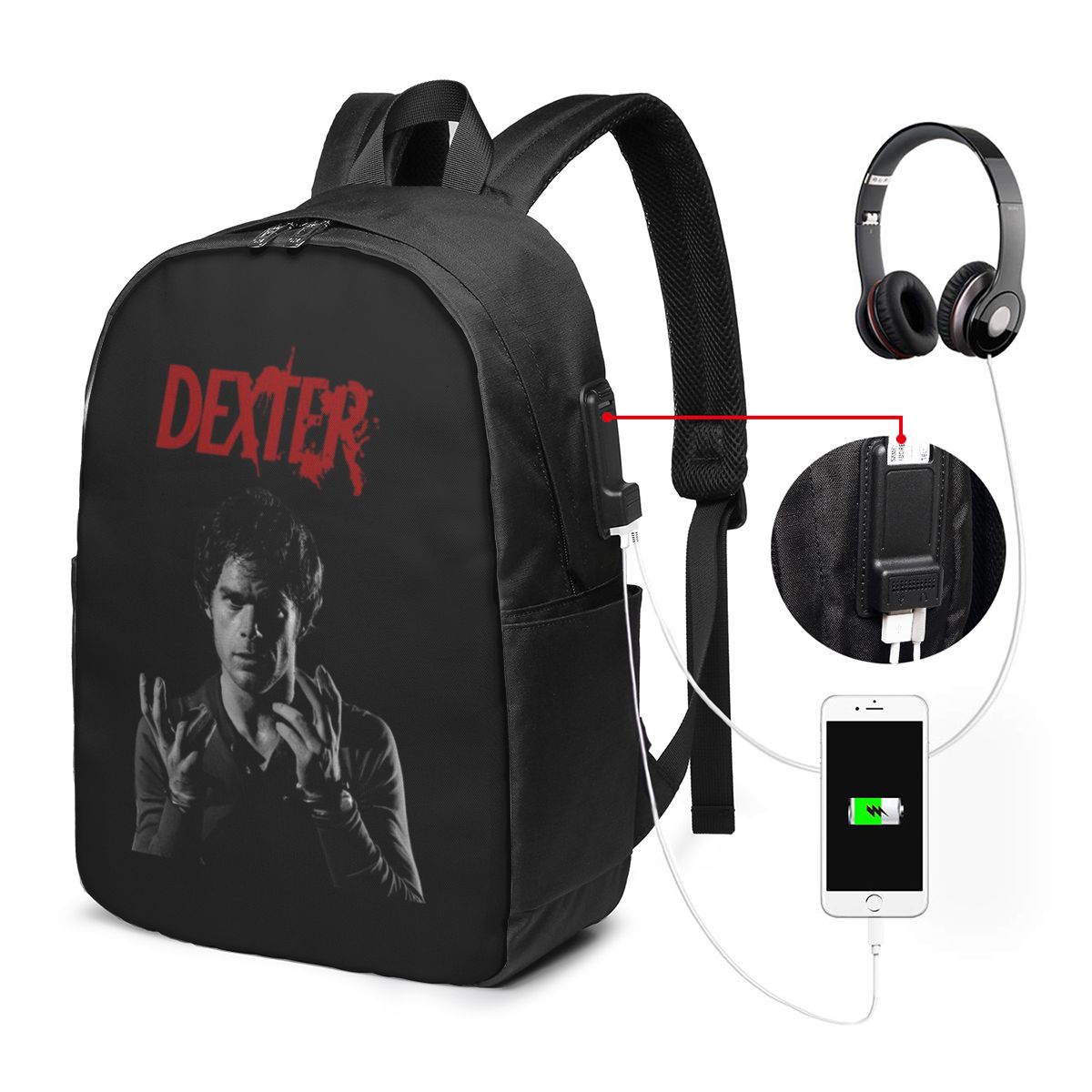 Movie Dexter Morgan Backpack T - Backpacks recension och pris