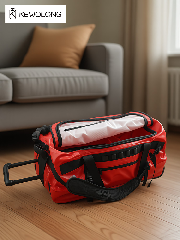 PVC Waterproof 90L Large Rolli - Foldable Rolling Luggage Bag recension och pris