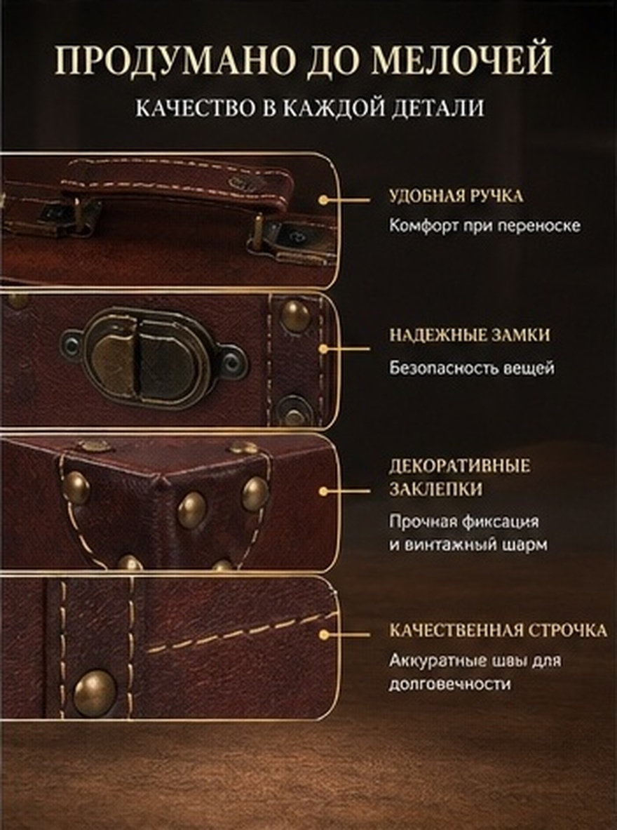 Vintage Trunk Luggage British  - Retro Vintage Trunk Suitcase recension och pris