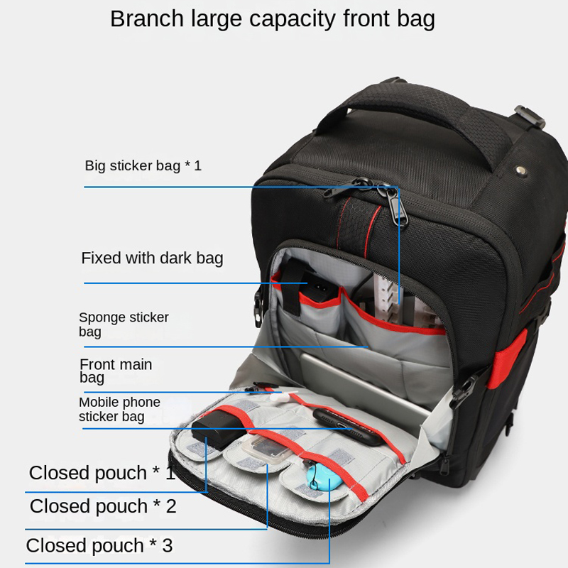 Trolley Photography Backpack P - Foldable Rolling Luggage Bag recension och pris