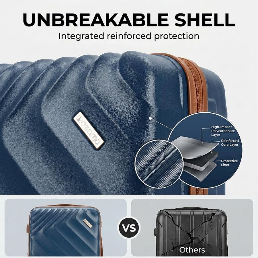5-Piece Hard Shell Expandable  - Expandable Hard Shell Luggage Set recension och pris